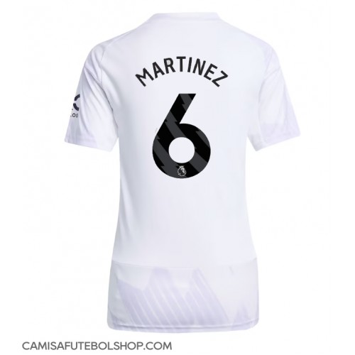 Camisa de time de futebol Manchester United Lisandro Martinez #6 Replicas 2º Equipamento Feminina 2025-26 Manga Curta